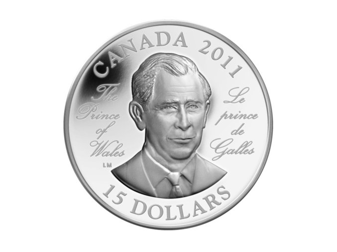 stribrna pametni mince 15 cad princ charles 2011 proof like 3