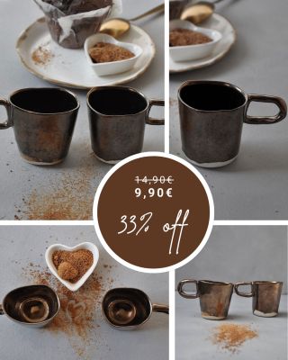 ☕️✨ Výrobok týždňa 16. – 22. 12. Šálka Presso S – kolekcia Kávové zrno v očarujúcej kovovej glazúre 🖤 Malá, no výrazná....