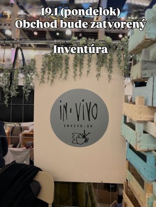 📦✨ Milí naši, malý oznam z Laurinskej! Z dôvodu inventúry bude náš obchodík v pondelok 19.1. zatvorený – budeme počítať 😅📋...