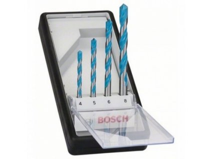 Sada vrtáků do zdiva Bosch CYL-9 MultiConstruction, 4 kusy 4-5-6-8mm, ROBUST Line