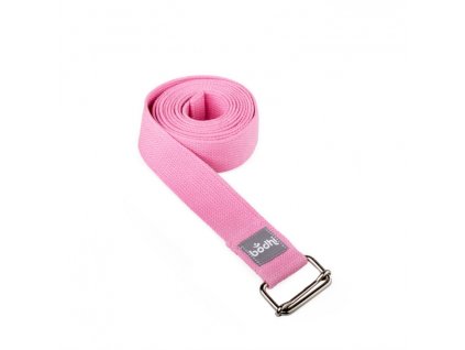 910sp yoga yogagurt asana belt 2 5 m schiebeschnalle pink gerollt