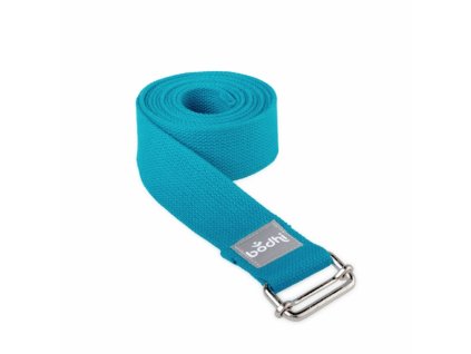 910spt yoga yogagurt asana belt 2 5 m schiebeschnalle gerollt petrol