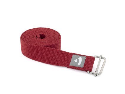 910sr weinrot yoga meditation pilates Yogagurt asana belt schniebeschnalle gerollt