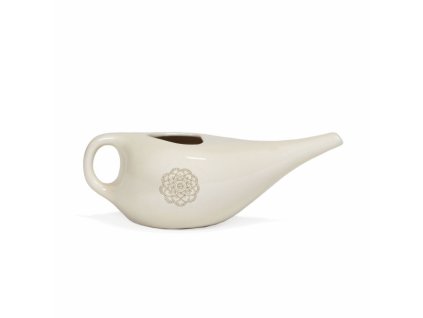 511cm yoga neti pot mandala creme