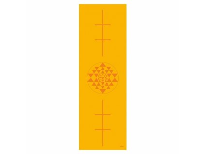 896ys yoga leela yogamatte print yantra saffron