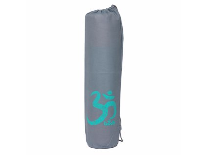 919go yoga easy bag yogamattentasche grau mit om tuerkis