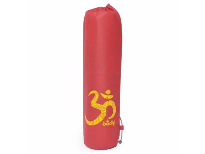 919ro yoga easy bag yogamattentasche weinrot mit om gelb