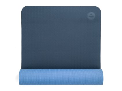 942ldg yoga meditation pilates lotus pro blau above halb gerollt