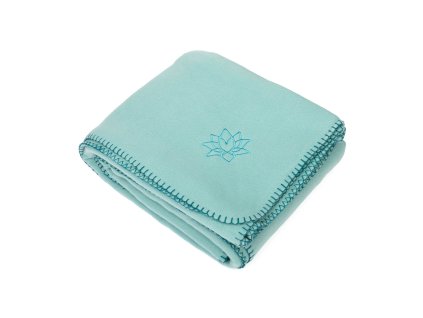991mbl asana blanket bodhi lotus meditation mineral blue full