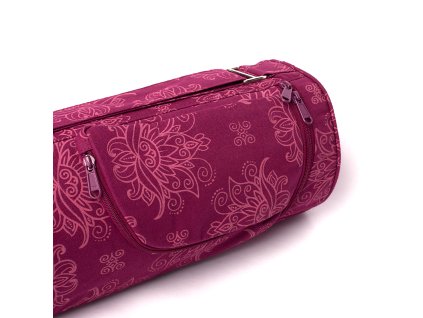 541ml yoga gemusterte tragetasche asana bag 60 lotus magenta aussentasche