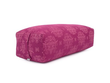 986ml yoga maharaja collection salamba bolster gemustert 64 x 25 x 17 cm lotus berry (1)
