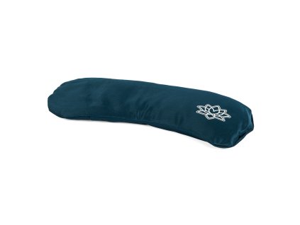 925sdg wellness entspannung augenkissen om lavendel mako satin petrol gruen frontal