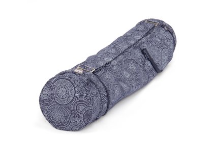 541mb yoga maharaja collection gemusterte asana bag cotton mandala dunkelblau liegend