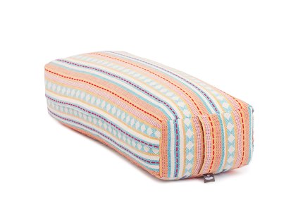 407ab yoga ethno collection salamba yogabolster apricot hellblau