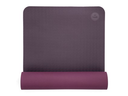 942lpa yoga meditation pilates lotus pro aubergine above halb gerollt