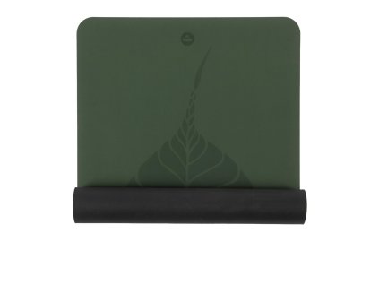 630gdl phoenix yogamatte yoga bodhi forest green halbgerollt