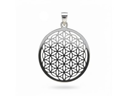 pp102go kettenanhaenger blume des lebens 25mm silber