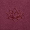 991bo asana blanket bodhi lotus meditation bordeaux sticckerei