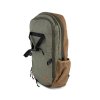 914mhg yoga yogatasche yogi daypack rucksack gruen braun schraeg leer