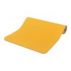 942smy lotus pro yogamatte bodhi gelb hellgrau halb gerollt