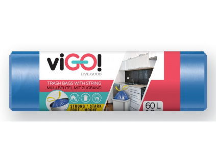 vigo pytle na odpad 60l hdpe modre zatahovaci 10 ks