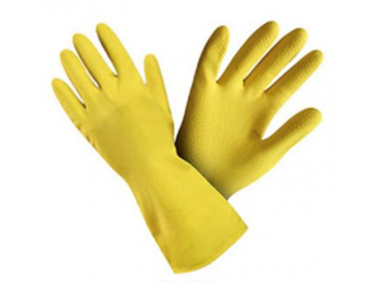 Gum.ruk.žluté M pro domácnost