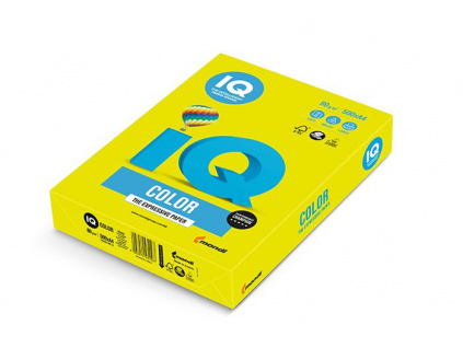 Papír xerografický IQ COLOR neonově žlutý - A3, 80 g, 500 listů