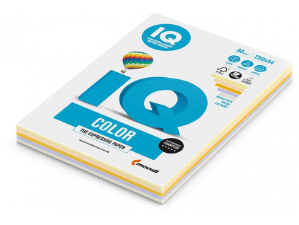 Barevný papír IQ COLOR, A4, 80g, trendový mix