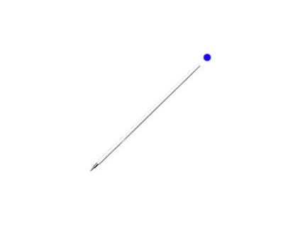 Náplň do kuličkového pera 10,7 cm, modrá