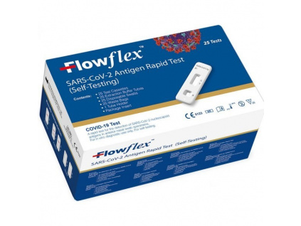 Antigenní test Flowflex 25 ks, z nosu - MODRÉ balení