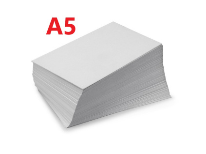 Papír xerografický A5, 80 g, 500 listů, bílý