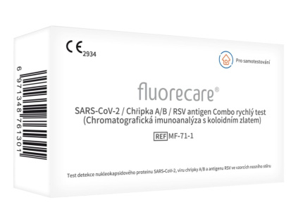 41113 fluorecare 4v1 kombinovany test na chripku a b a sars cov 2 1 ks