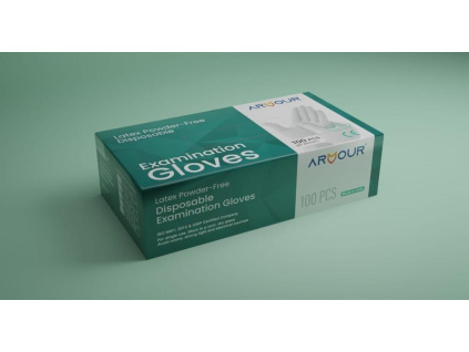 pre powdered latex examination gloves