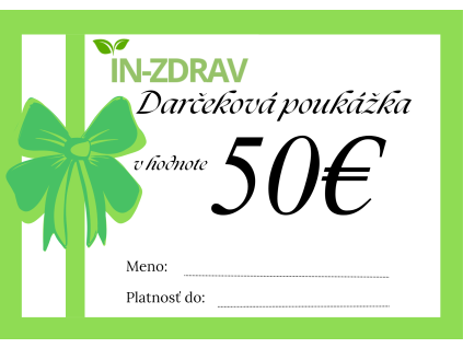 Darčeková poukážka 50€