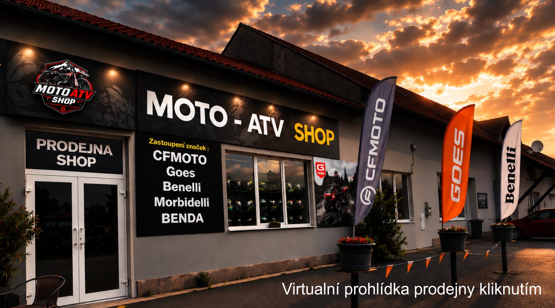 Vzorová prodejna motorek