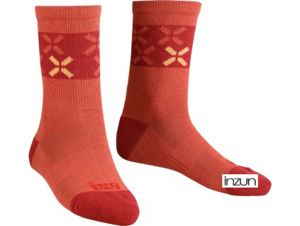 Ponožky iXS SOCKS 2.0 473-510-4014 dark red L (velikost L)