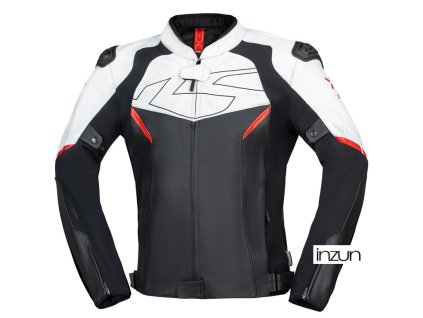 Kožená bunda iXS ACE 1.0 X2-221206 černo-bílo-červená 2XL (velikost 2XL)