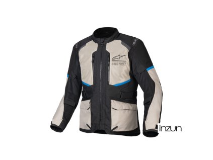bunda ANDES AIR DRYSTAR, ALPINESTARS (černá/šedo zelená/modrá) 2026 (Velikost XL)