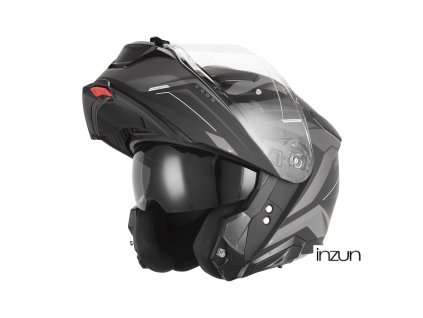 přilba N967 CONQUER, NOX (černá matná, stříbrná) 2026 (Velikost S)