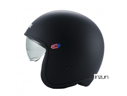 přilba PILOT 1.1 MONOCHROME, BLAUER (černá matná) (Velikost XS, Varianta - Velikost XS)