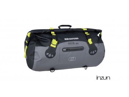 vodotěsný vak Aqua T-30 Roll Bag, OXFORD (černý/šedý/žlutý fluo, objem 30 l)