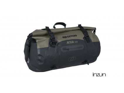 vodotěsný vak Aqua T-50 Roll Bag, OXFORD (khaki/černý, objem 50 l)