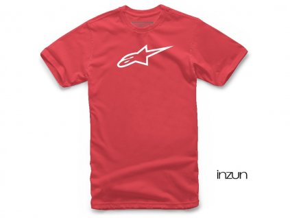 triko AGELESS CLASSIC TEE krátký rukáv, ALPINESTARS (červená/bílá)