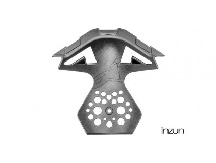 vrchní a vnitřní díl krytu bradové ventilace pro přilby SUPERTECH S-M10 a S-M8, ALPINESTARS (černá, verze ECE 22.05) (Velikost XS)