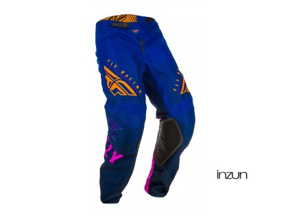 kalhoty KINETIC K220, FLY RACING (modrá/modrá/oranžová)