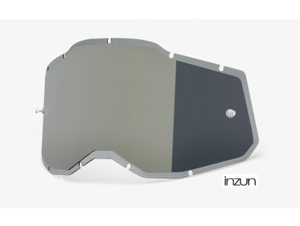 plexi Injected Racecraft 2/Accuri 2/Strata 2, 100% (stříbrné chrom, Anti-fog)