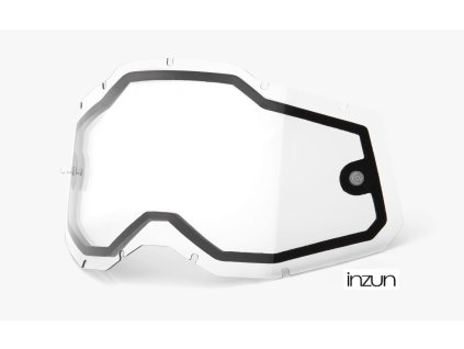 plexi Racecraft 2/Accuri 2/Strata 2, 100% - USA (dvojité čiré, Anti-fog)