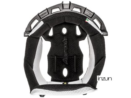 klobouk interiéru pro přilby AVIATOR 2.3, AIROH (černá/bílá) (Velikost XL)