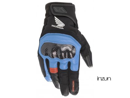 rukavice SMX Z DRYSTAR HONDA kolekce, ALPINESTARS (světle šedá/černá/modrá/červená) 2026 (Velikost M)
