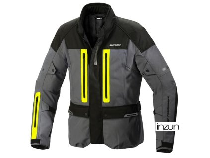 bunda TRAVELER 3, SPIDI (černá/šedá/žlutá fluo) (Velikost L)